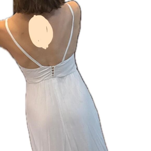 Handmade Bohemian Gauze Wedding Dress, XS - Picture 4 of 15